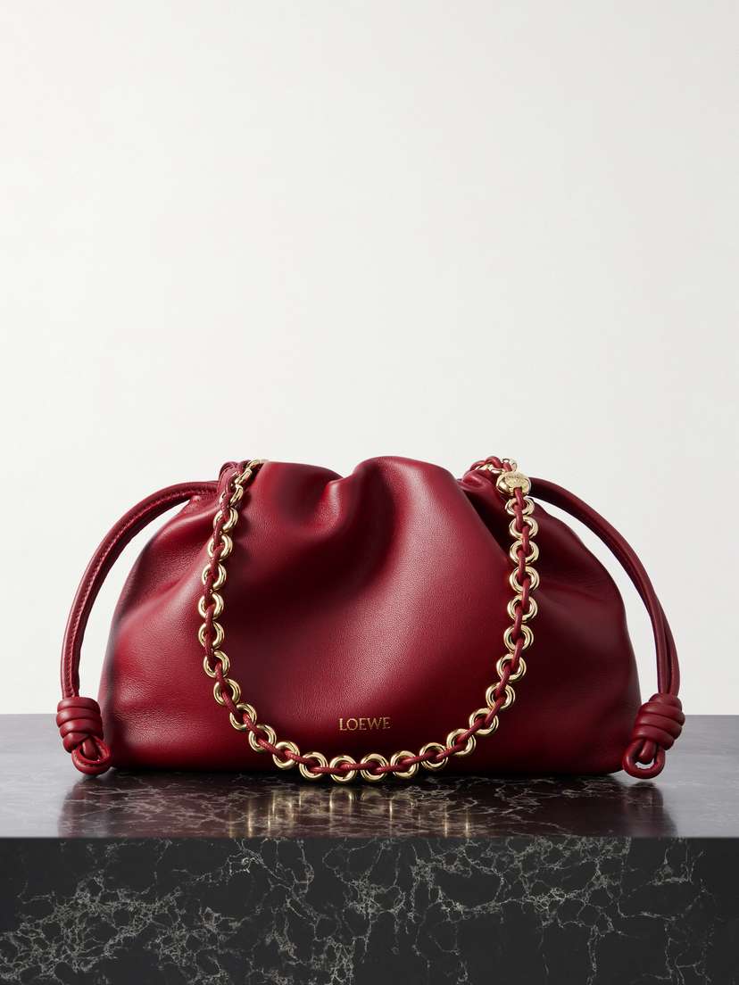 Loewe Flamenco Leather Clutch