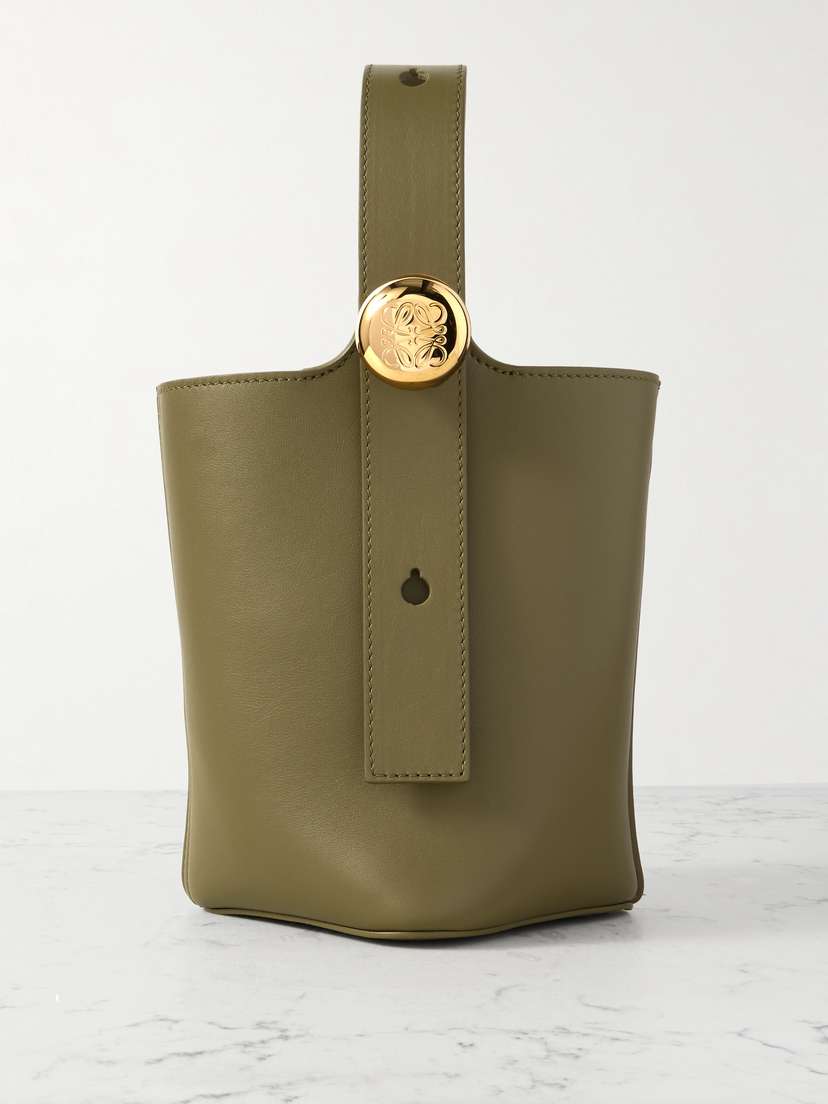 Loewe Pebble Mini Leather Tote