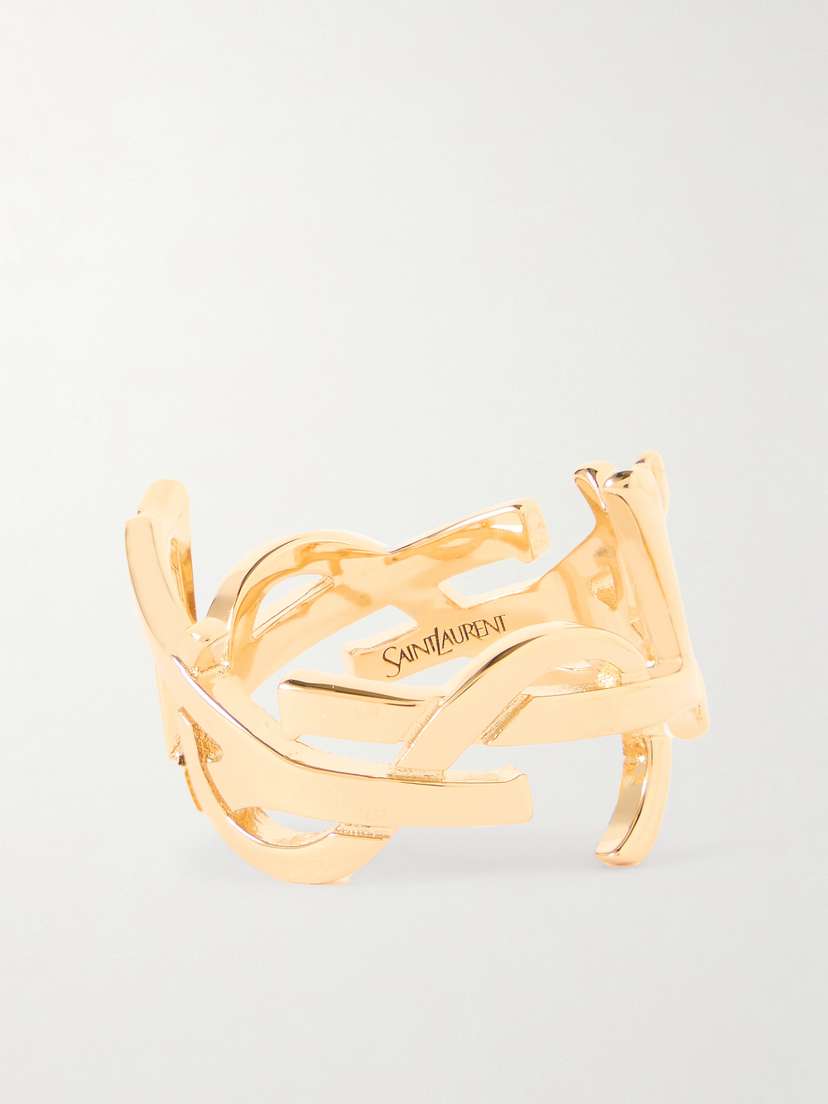 Saint Laurent Scarf Gold-tone Ring