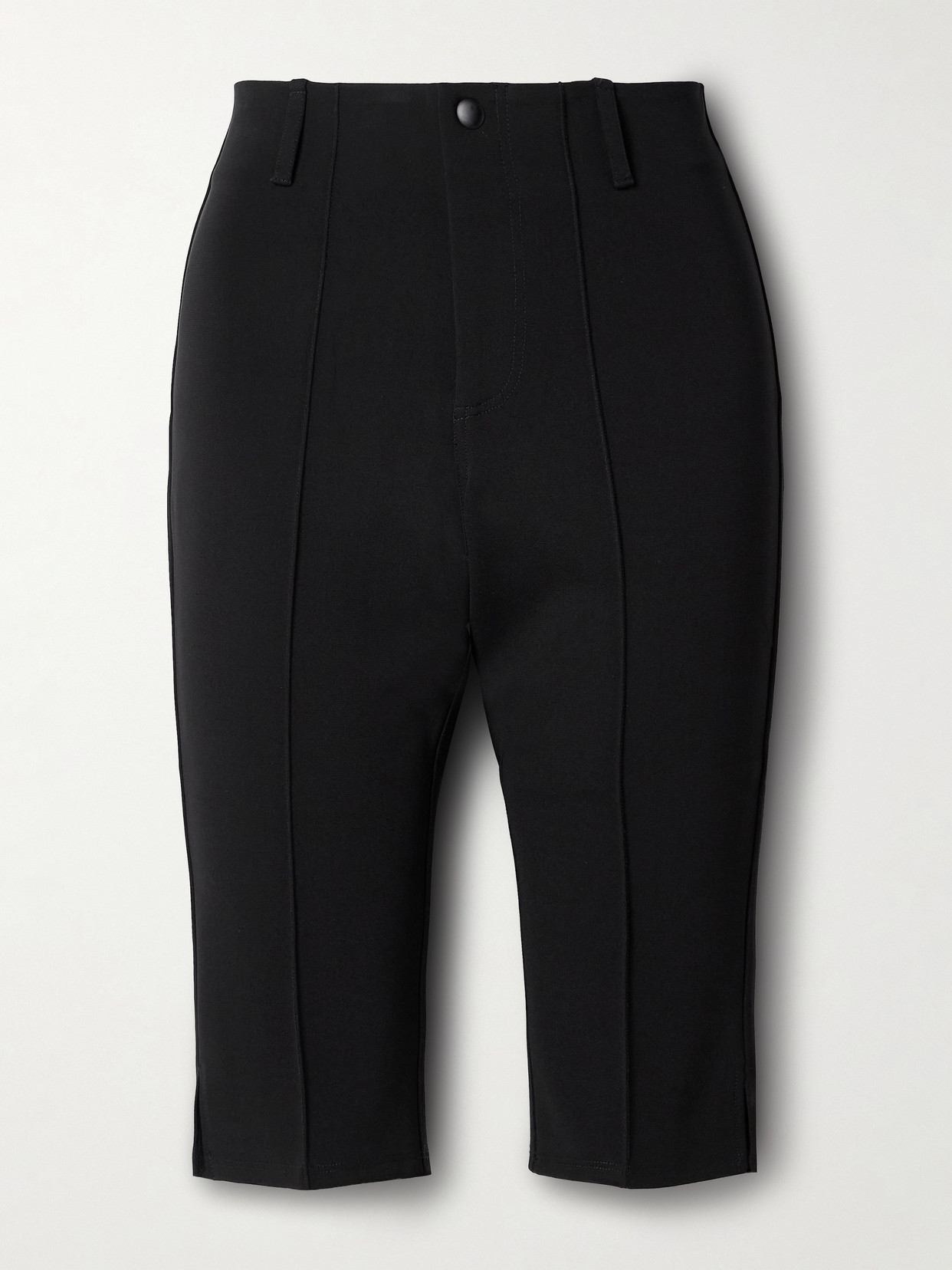 Kallmeyer Daphne Cropped Stretch-crepe Pants In Black