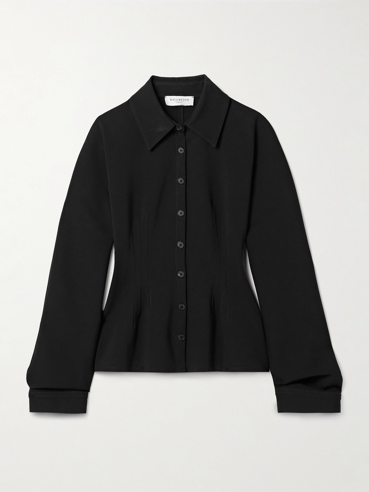 Kallmeyer Agatha Crepe Shirt In Black