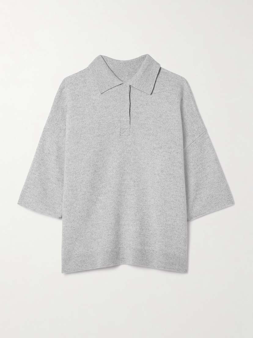 Kallmeyer Wes Oversized Wool And Cashmere-blend Polo Shirt