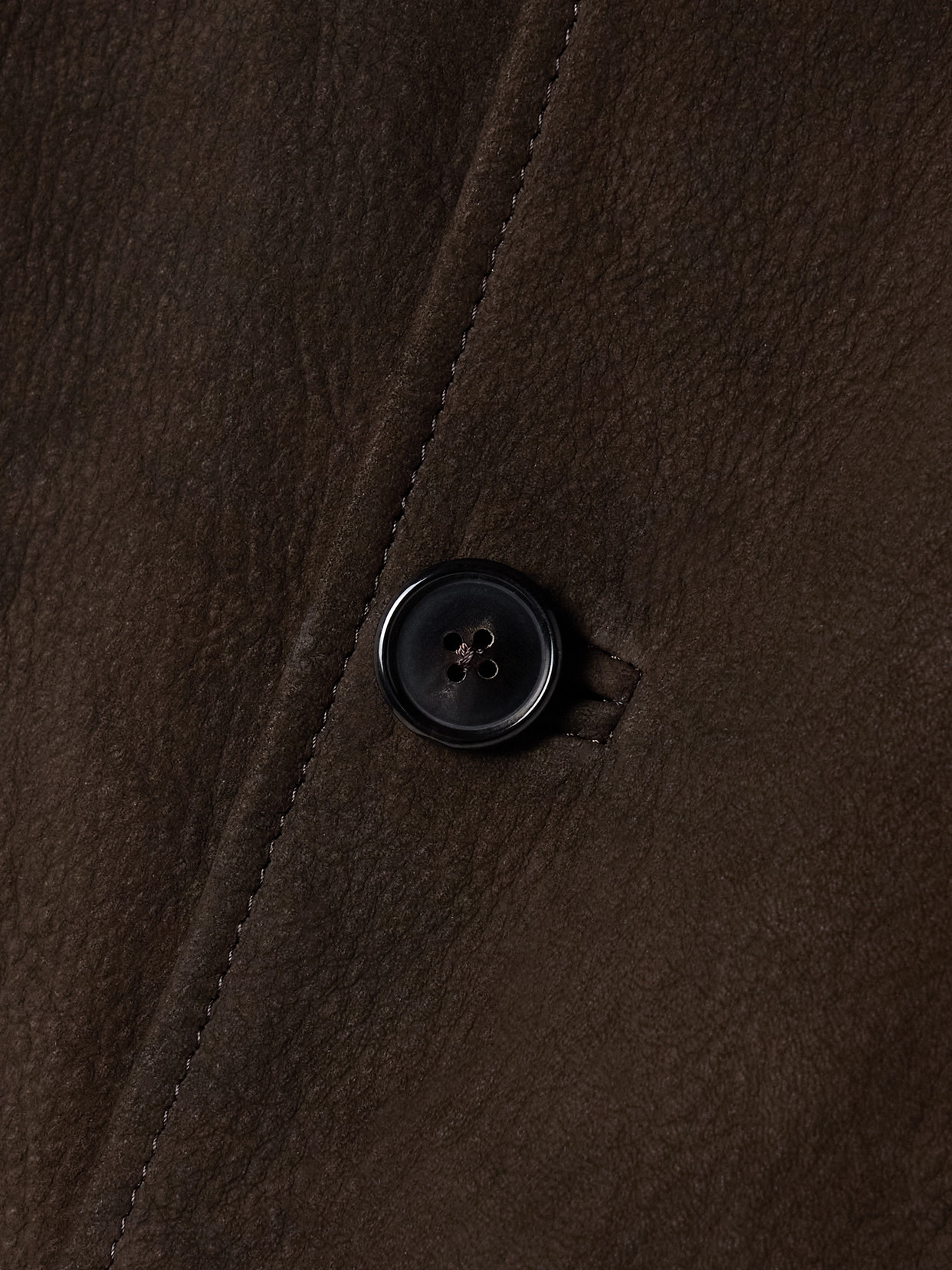 Kallmeyer Avery Cropped Textured-suede Jacket In Brown