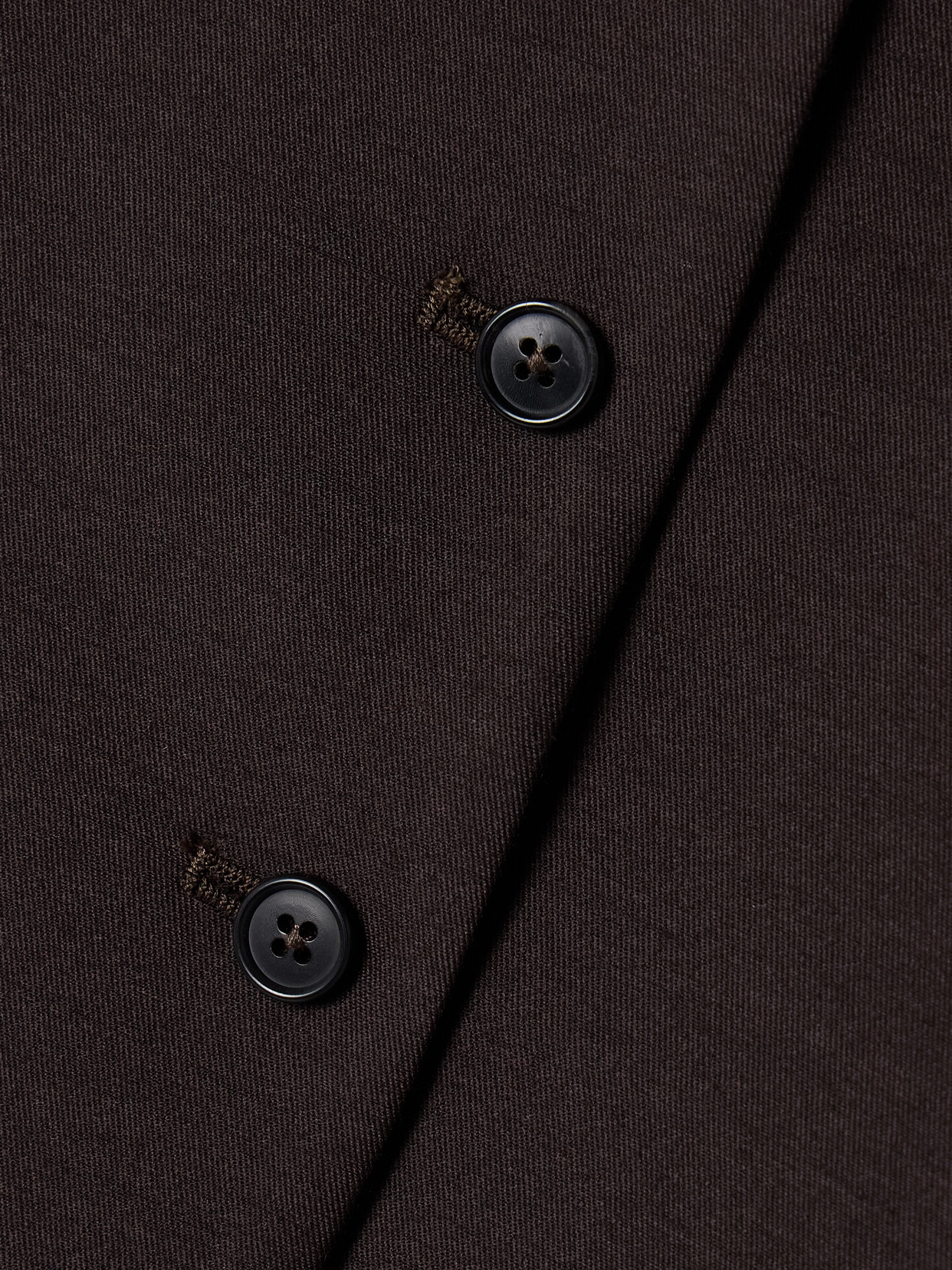 Kallmeyer Ira Wool And Silk-blend Twill Vest In Brown