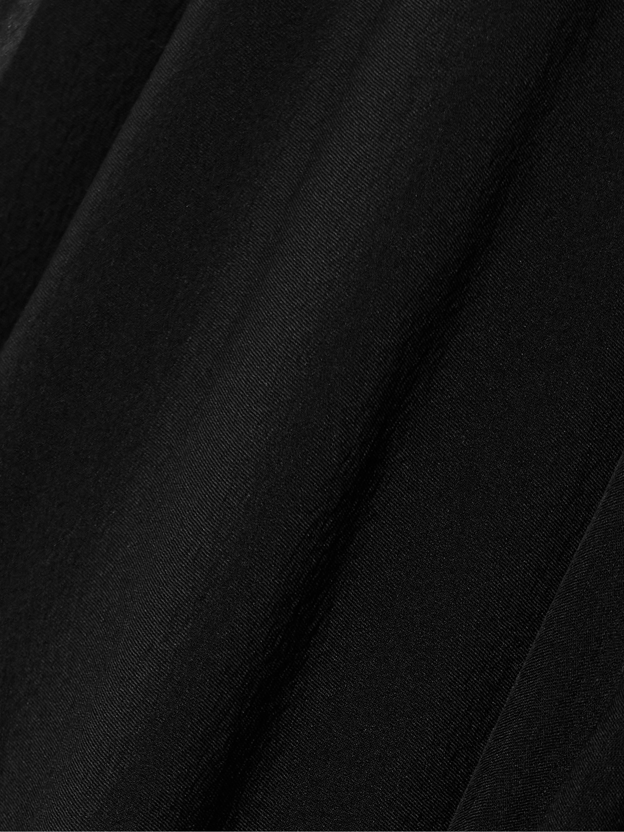 KALLMEYER Alyse asymmetric pleated silk-chiffon skirt