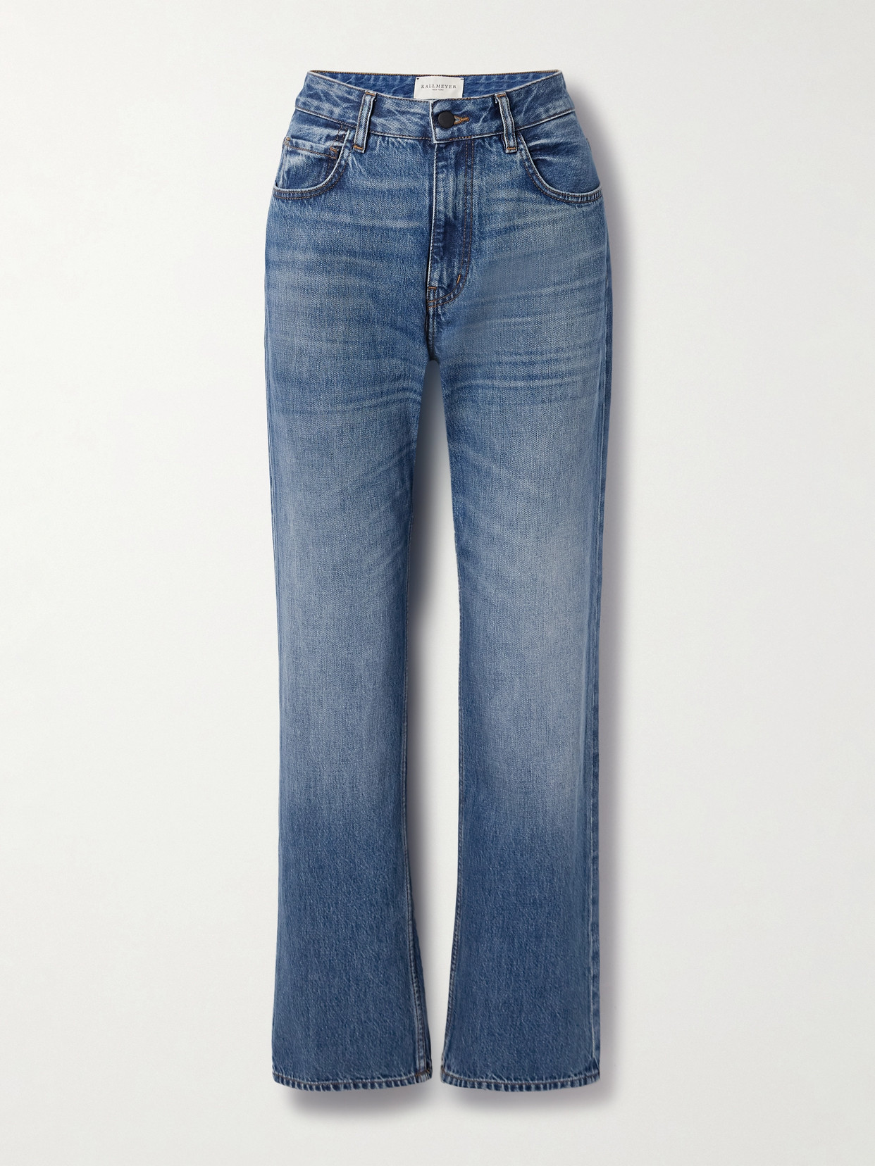 Kallmeyer Farah High-rise Straight-leg Jeans In Blue