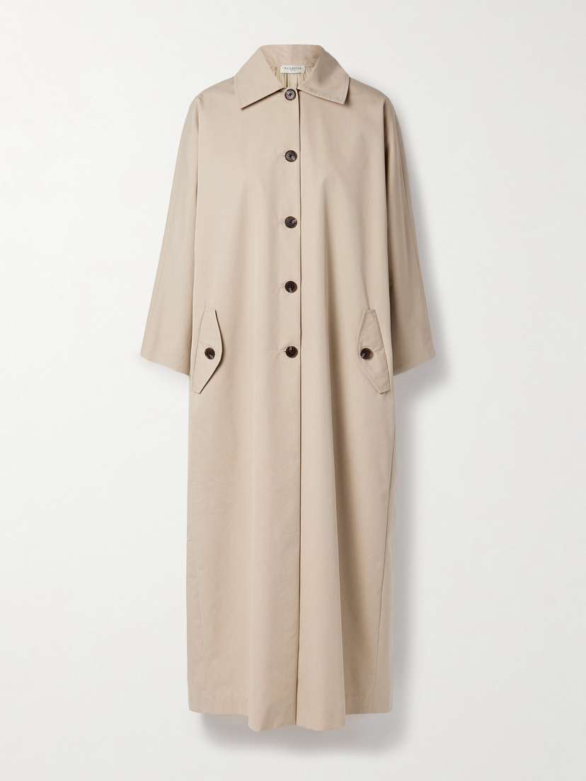 Kallmeyer Tavi Pleated Cotton-blend Twill Trench Coat