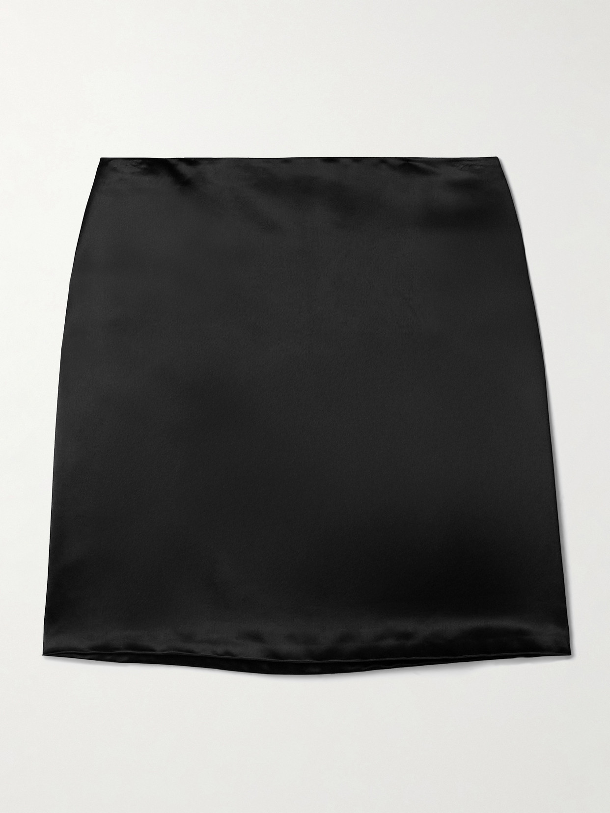 Kallmeyer Shiloh Satin Mini Skirt In Black