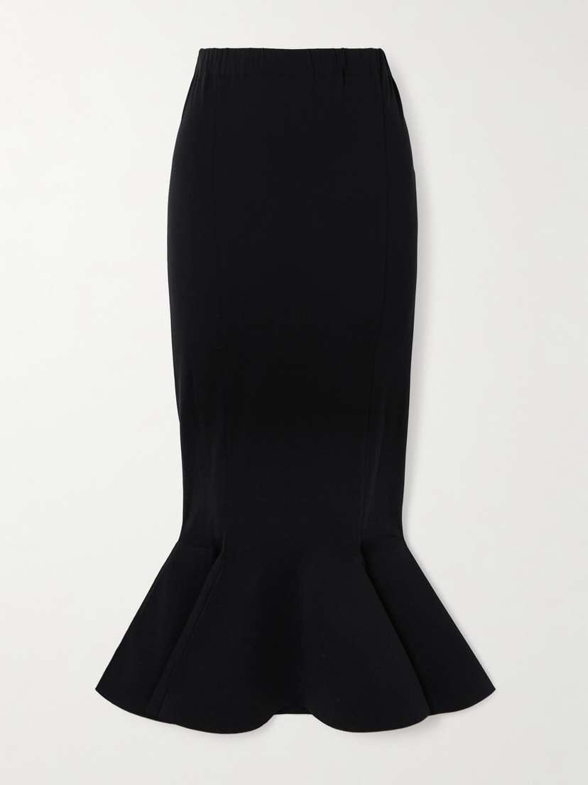 Marni Pleated Cotton-jersey Midi Skirt