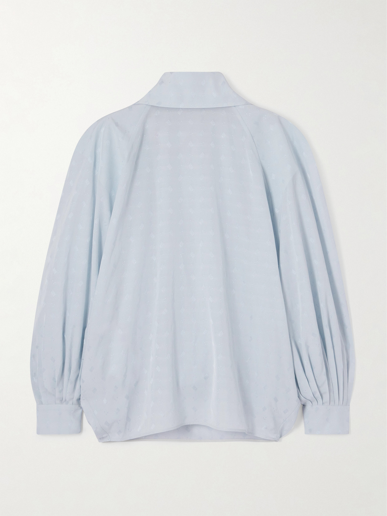 Marni - Oversized Jacquard Poplin Blouse - Light blue