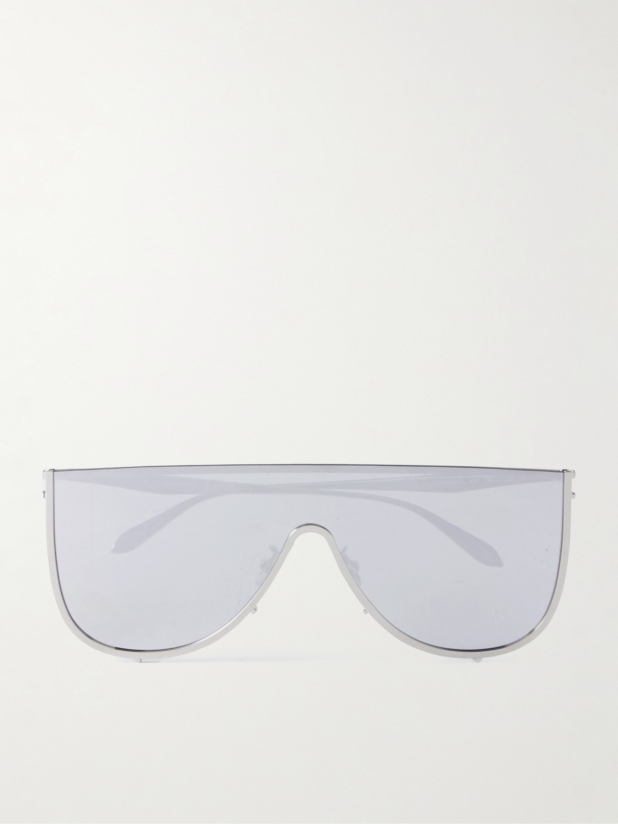 Alaïa Mask Large D-frame Silver-tone Sunglasses