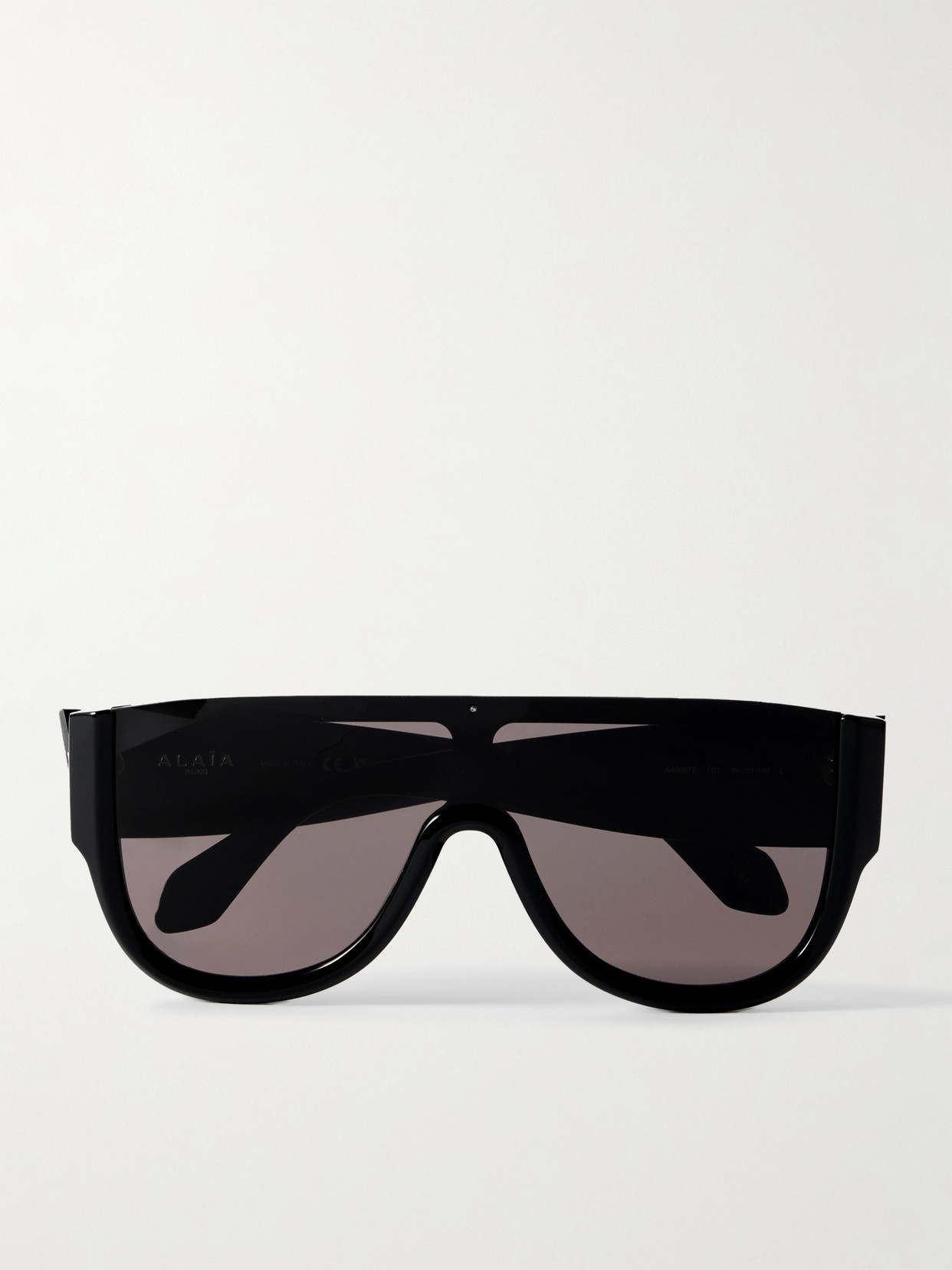 Alaïa Mask Large D-frame Acetate Sunglasses In Black