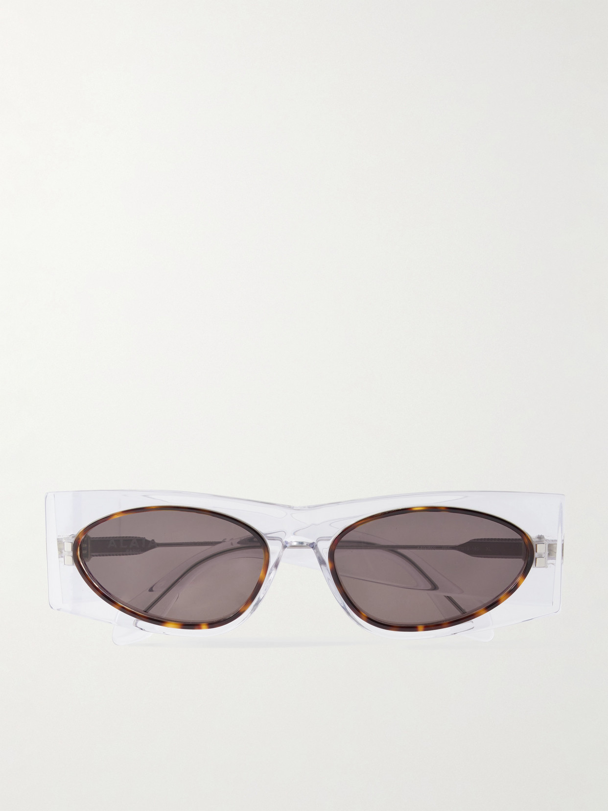Alaïa Rectangle-frame Acetate Sunglasses In Neutrals