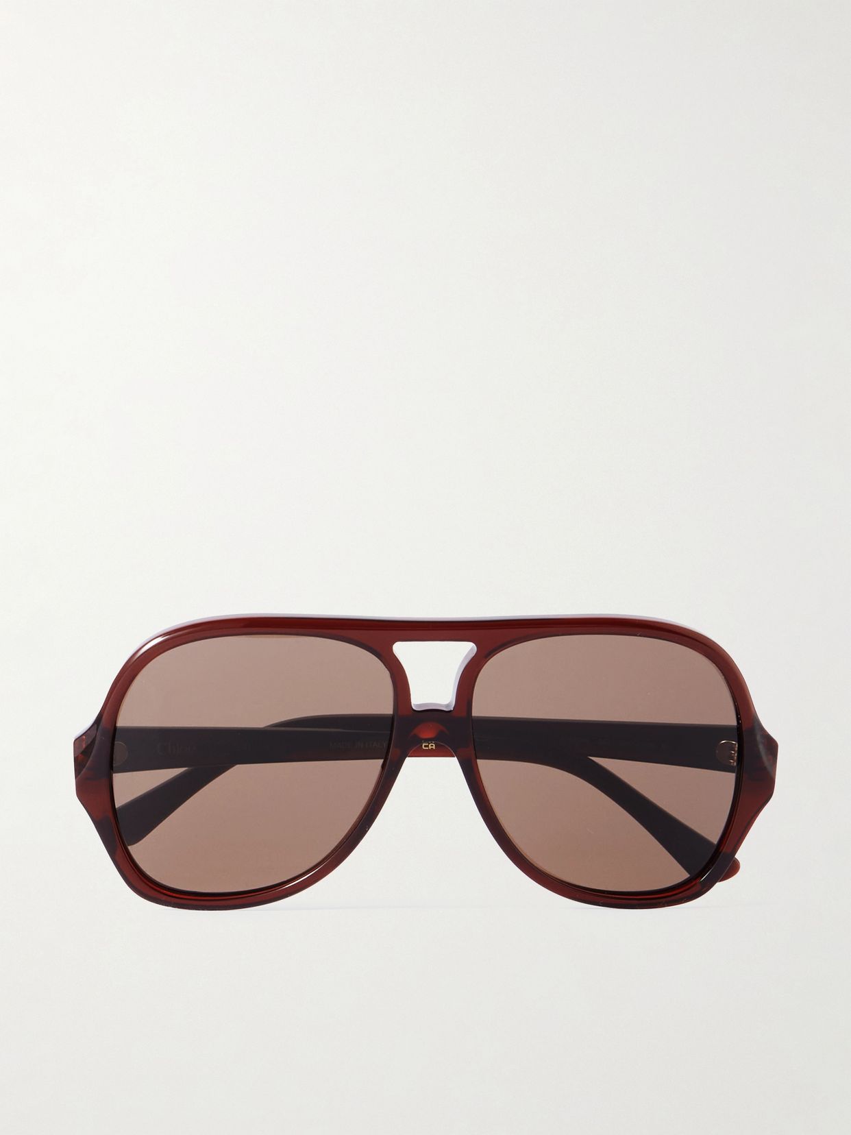 Salomé aviator-style acetate sunglasses