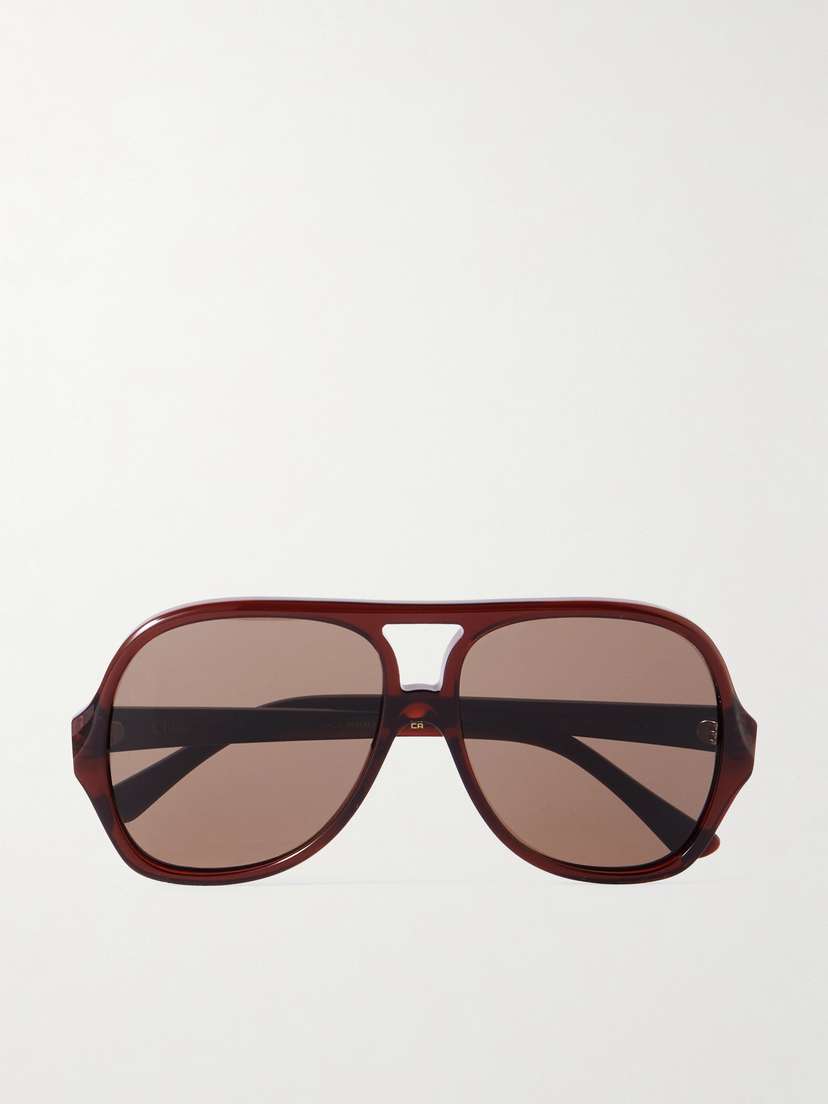 Chloé Salomé Aviator-style Acetate Sunglasses