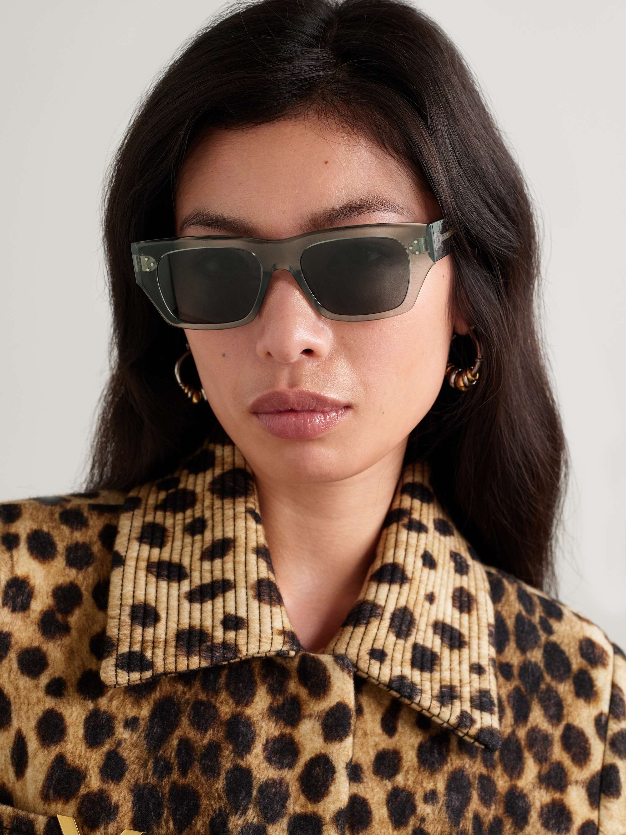 CELINE EYEWEAR スクエアフレーム アセテート サングラス | NET CELINE EYEWEAR スクエアフレーム アセテート サングラス | NET