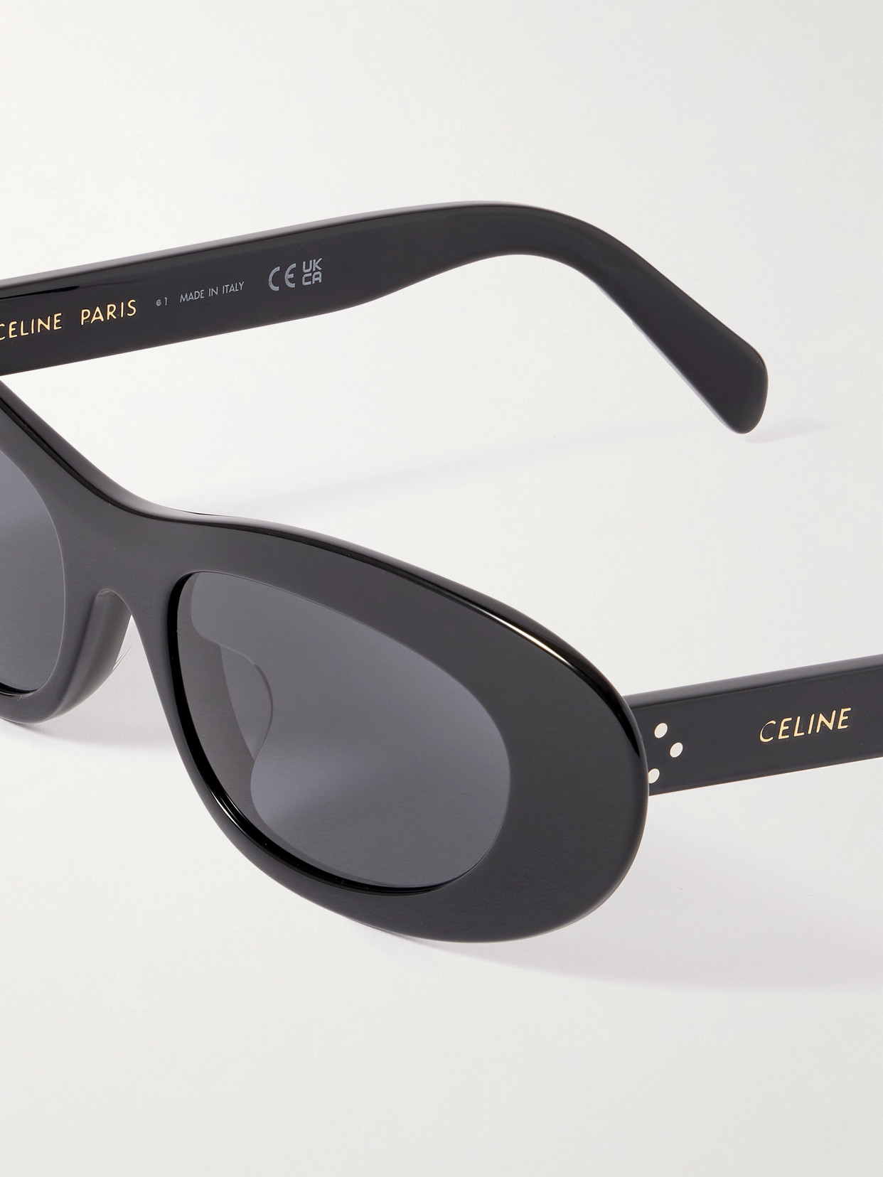 Celine Cat-eye Acetate Sunglasses In Black