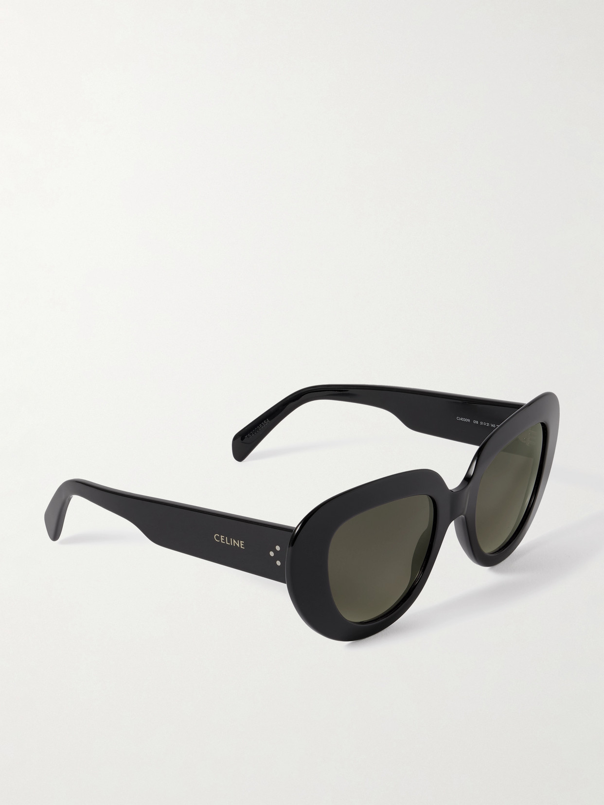Celine Oversized Butterfly-frame Acetate Sunglasses In Black