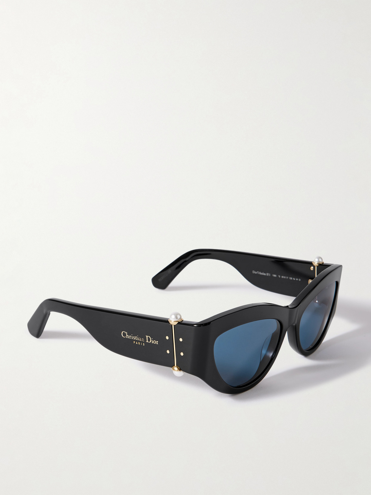 Dior Tribales B1l Oversized D-frame Embellished Acetate Sunglasses In Black