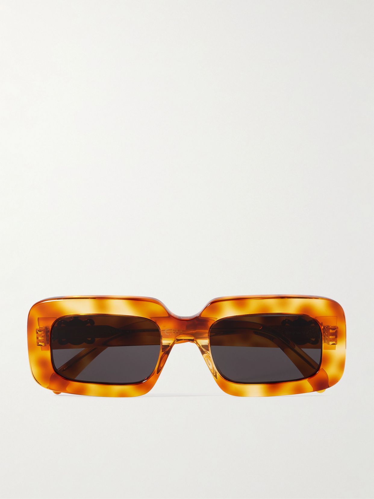 Triomphe oversized square-frame tortoiseshell acetate sunglasses