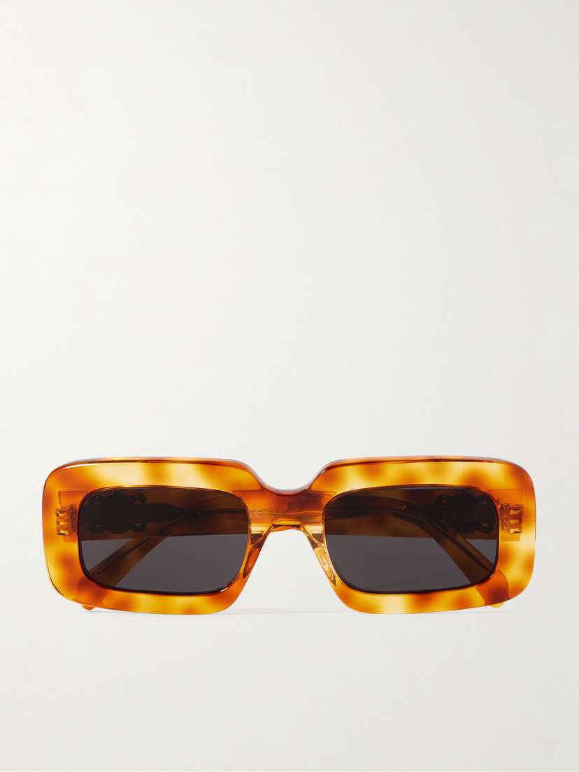 CELINE Eyewear Triomphe Oversized Square-frame Tortoiseshell Acetate Sunglasses