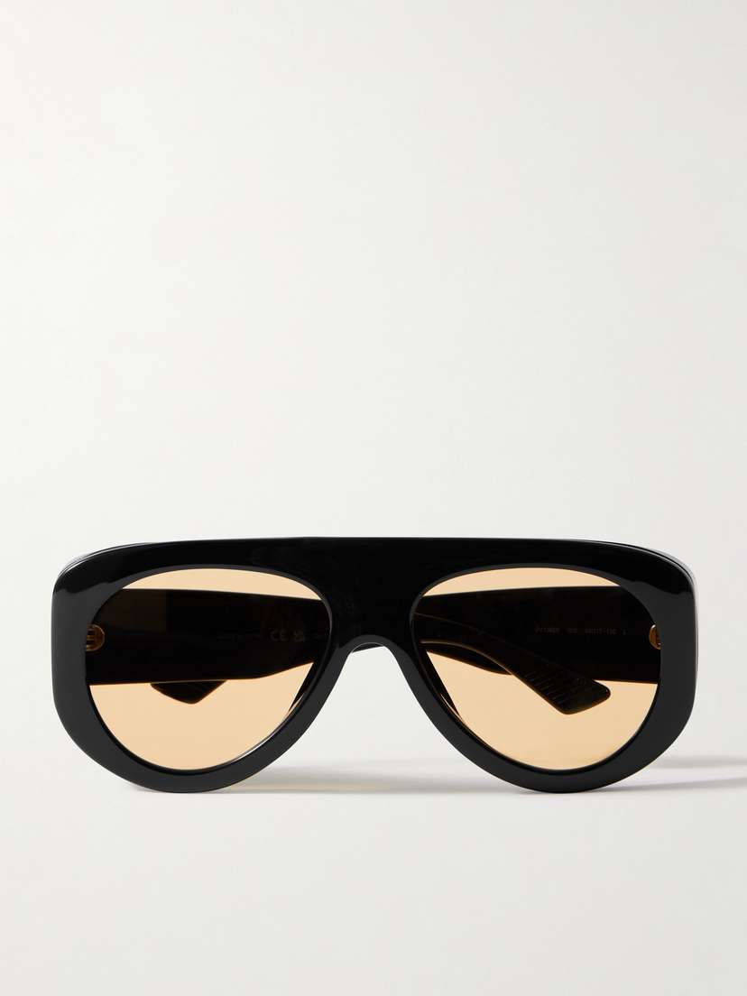 Bottega Veneta Eyewear Osservatorio Oversized Aviator-style Acetate Sunglasses