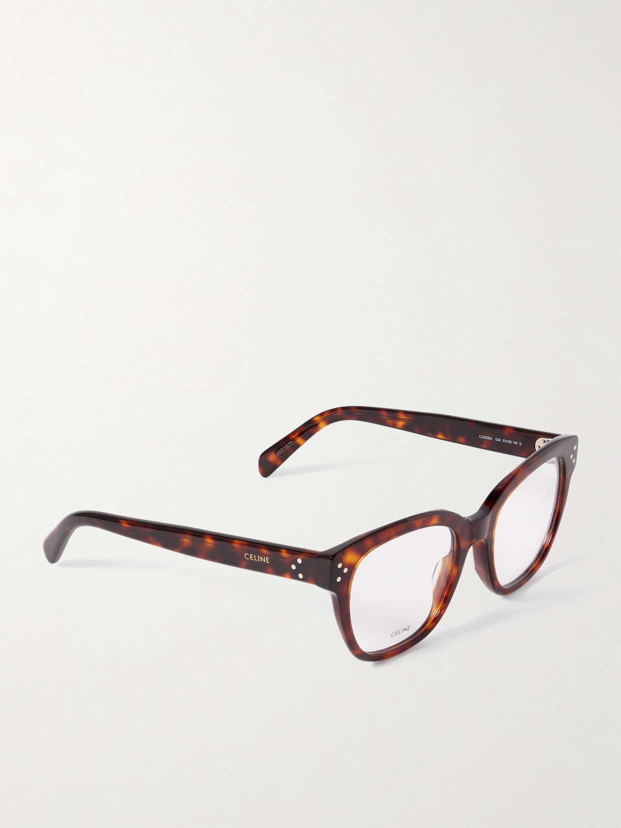 Celine Oversized Square-frame Tortoiseshell Acetate Optical Glasses In Tortoiseshell