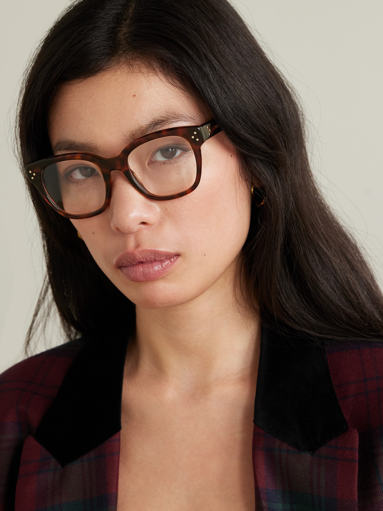 Celine Oversized Square-frame Tortoiseshell Acetate Optical Glasses In Tortoiseshell