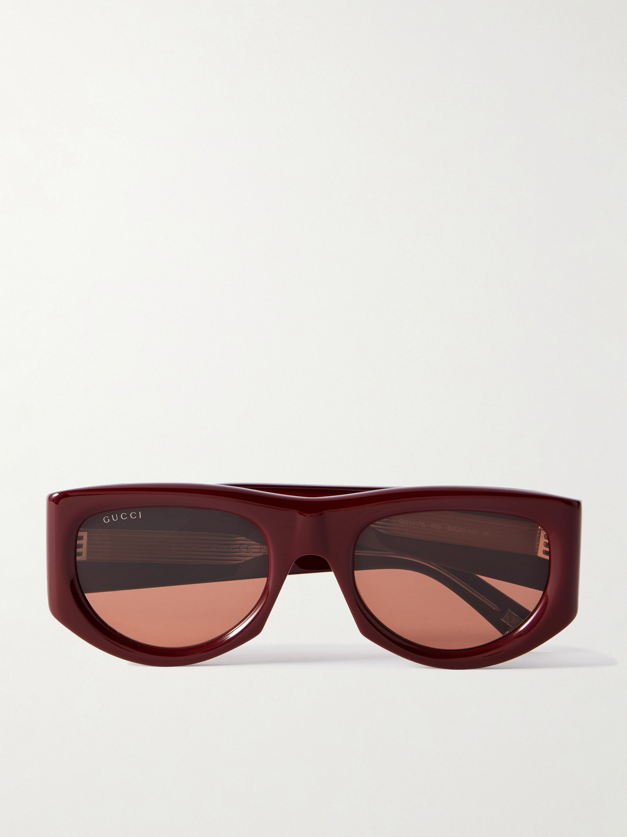 GUCCI EYEWEAR - D-frame Acetate Sunglasses - Burgundy