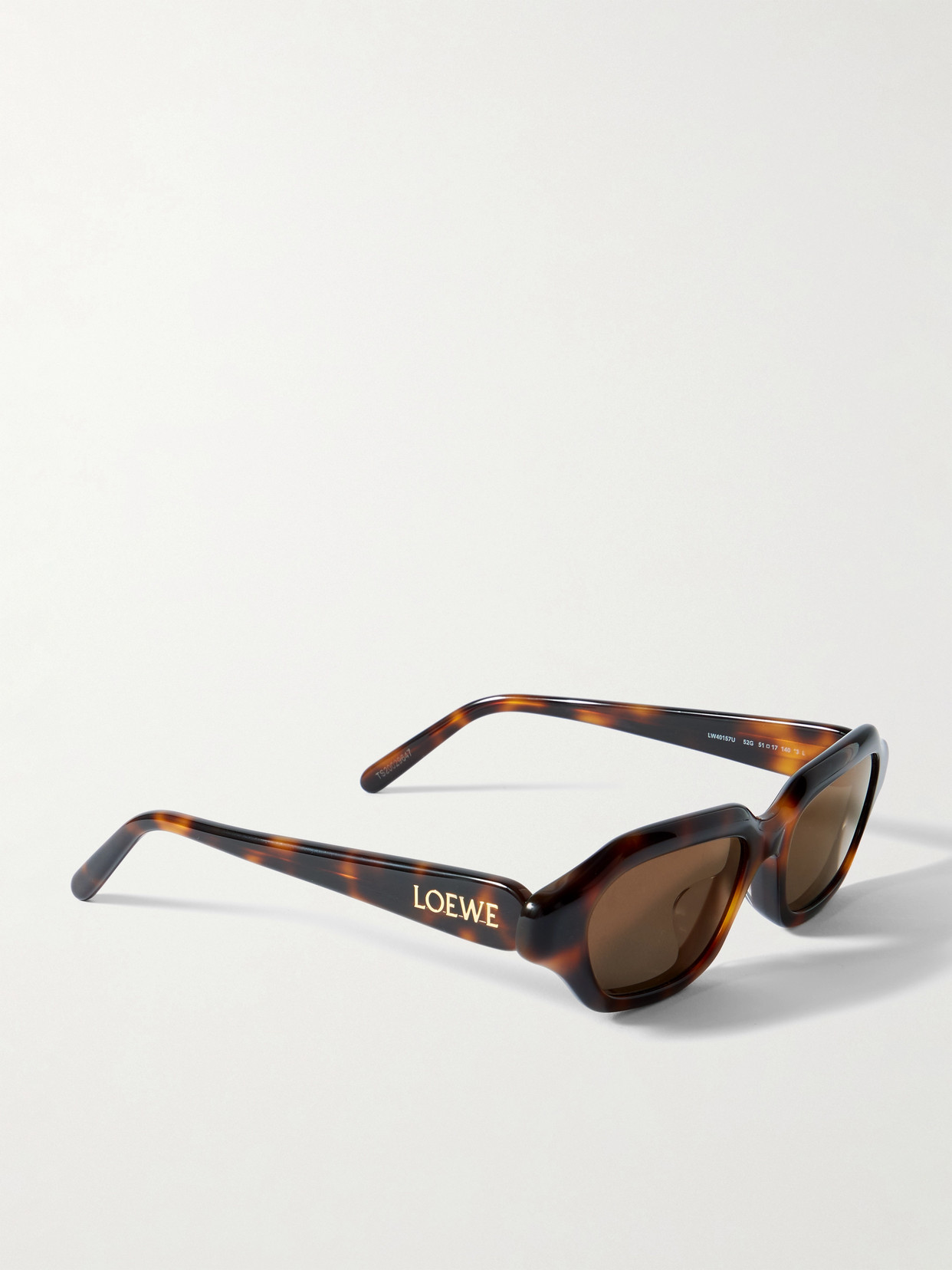 Loewe Rectangular-frame Tortoiseshell Acetate Sunglasses In Tortoiseshell
