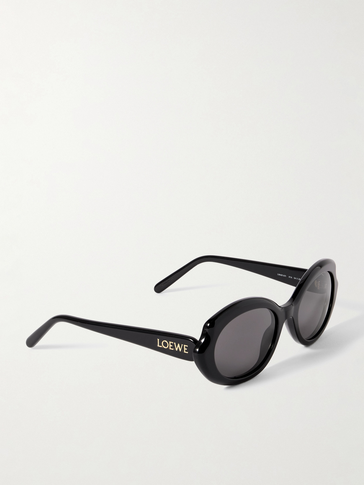 Loewe Oval-frame Acetate Sunglasses In Black