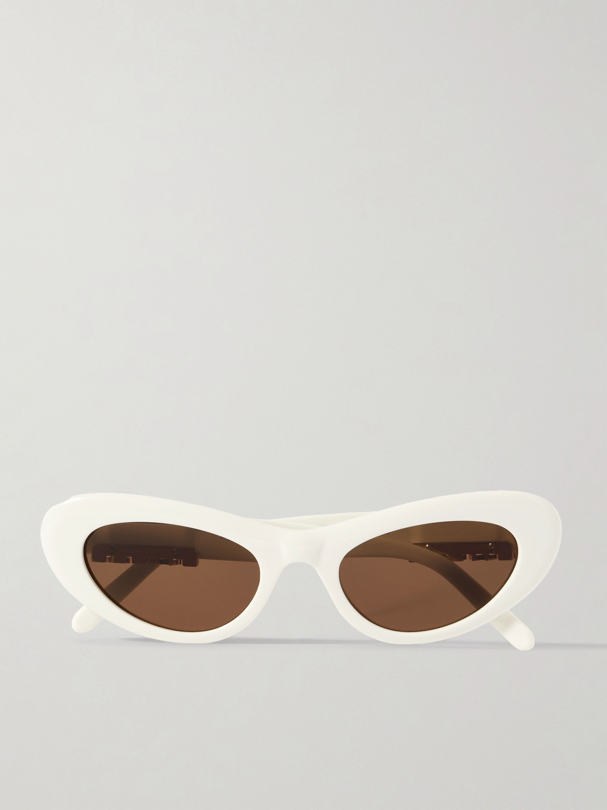 Loewe Cocktail Cat-eye Acetate Sunglasses In White