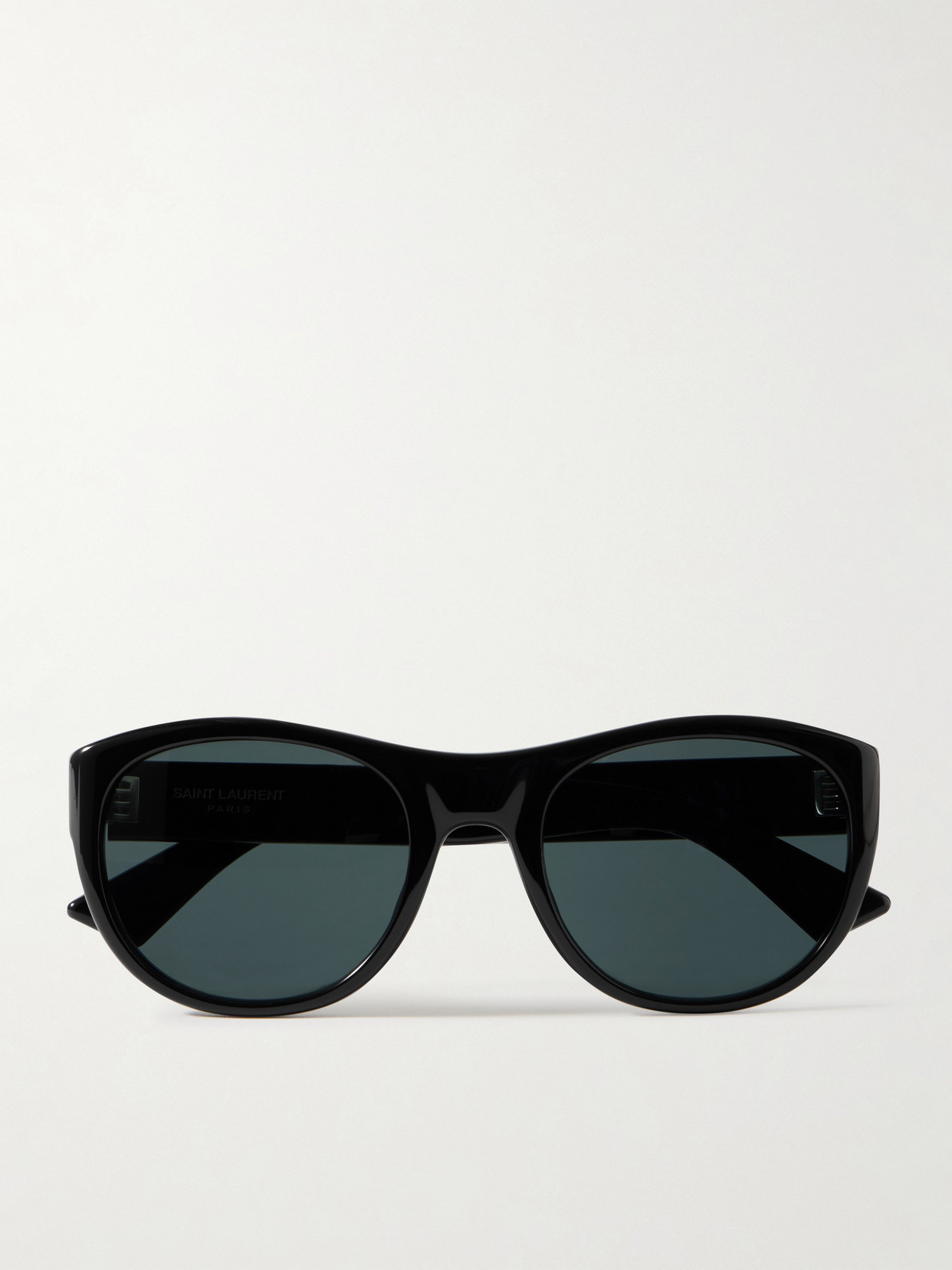 Saint Laurent Round-frame Acetate Sunglasses In Black
