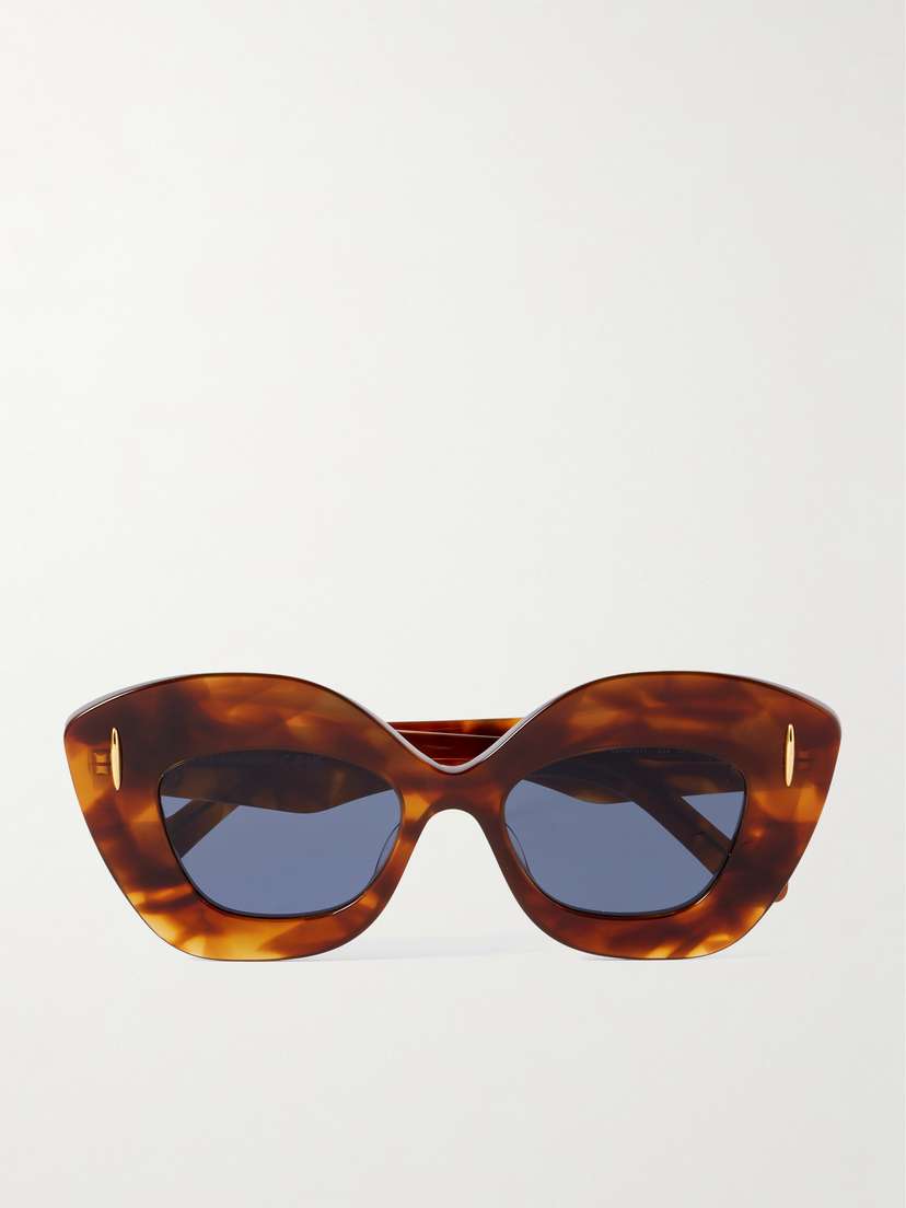 Loewe Oversized Cat-eye Tortoiseshell Acetate Sunglasses