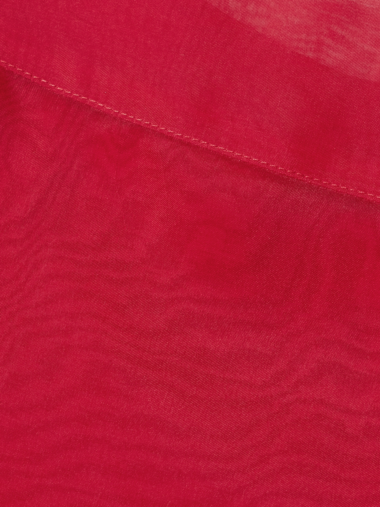 Shop Maria Mcmanus Layered Silk-organza Midi Skirt In Red