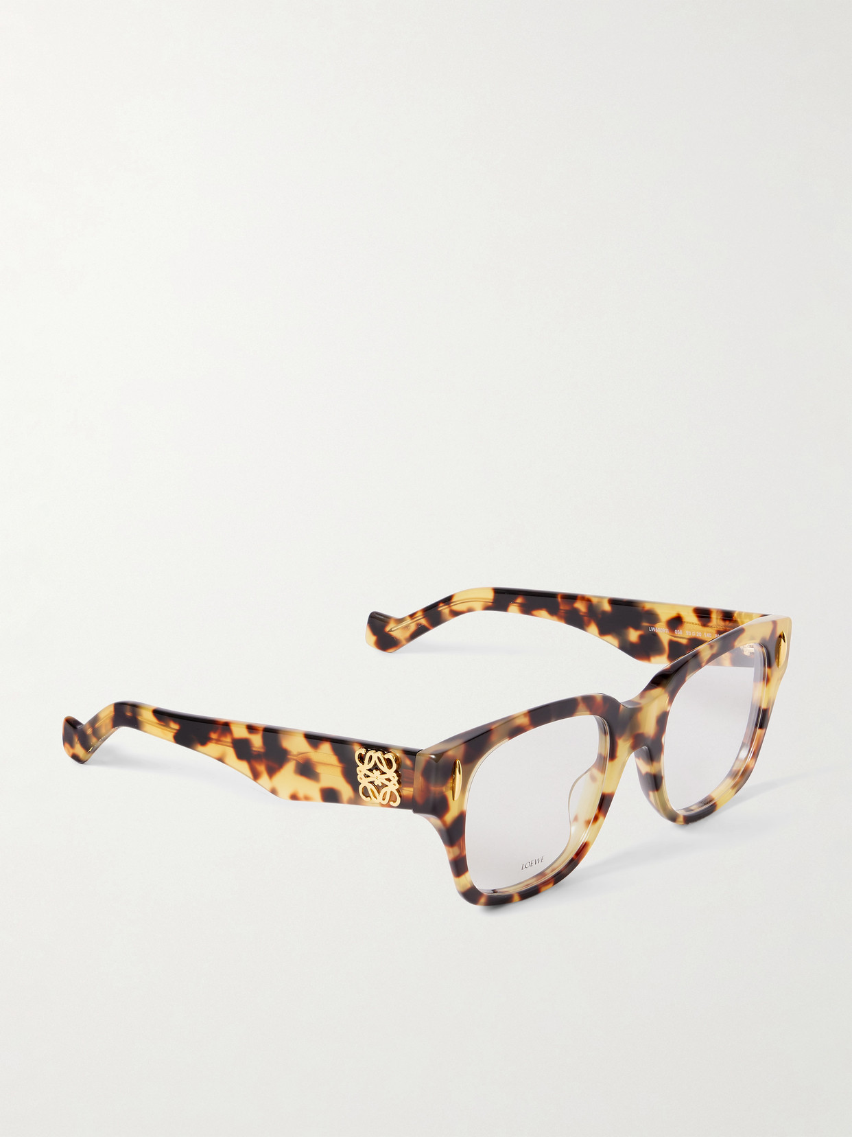 Loewe Anagram Square-frame Tortoiseshell Acetate Optical Glasses In Tortoiseshell