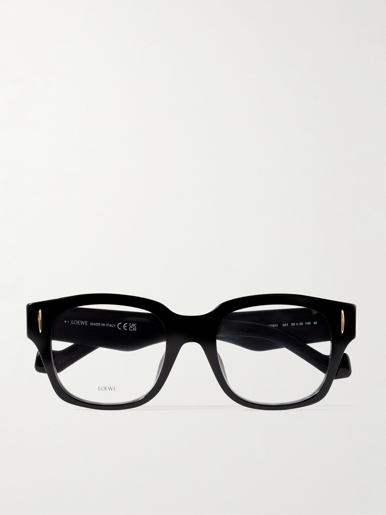 Loewe Anagram Square-frame Acetate Optical Glasses In Black