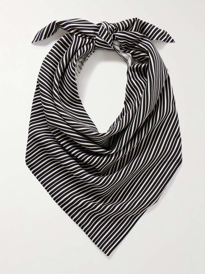 Maria McManus Striped Recycled-woven Scarf