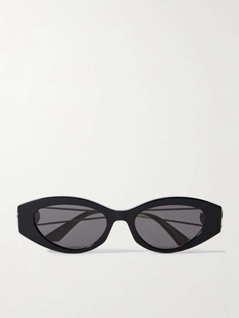 DIOR Eyewear 30montaigne B6i Cat-eye Acetate And Gold- And Silver-tone Sunglasses