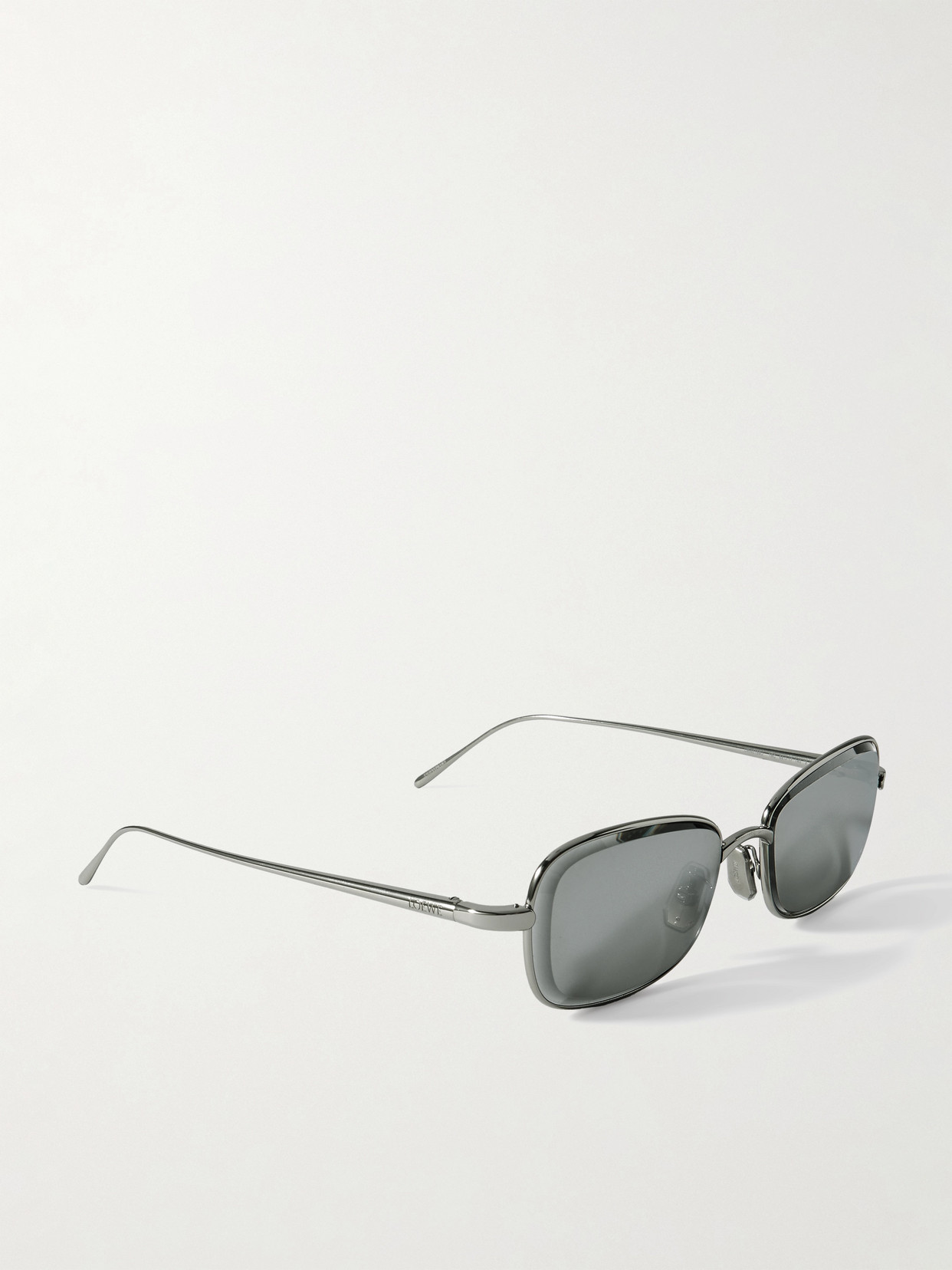 Loewe Square-frame Silver-tone Sunglasses In Silver