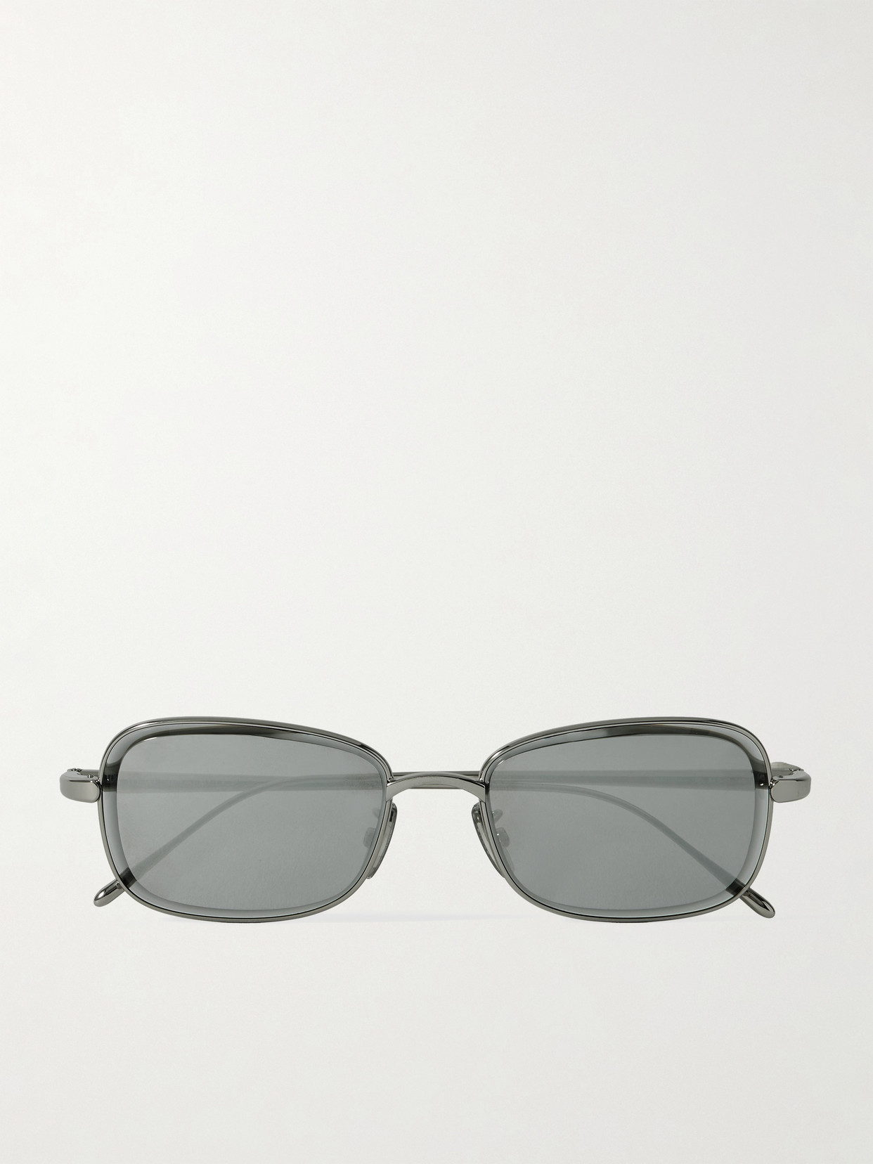 Loewe Square-frame Silver-tone Sunglasses In Metallic