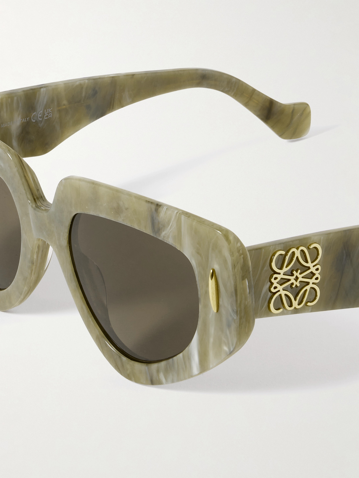 Loewe Cat-eye Acetate Sunglasses In Green