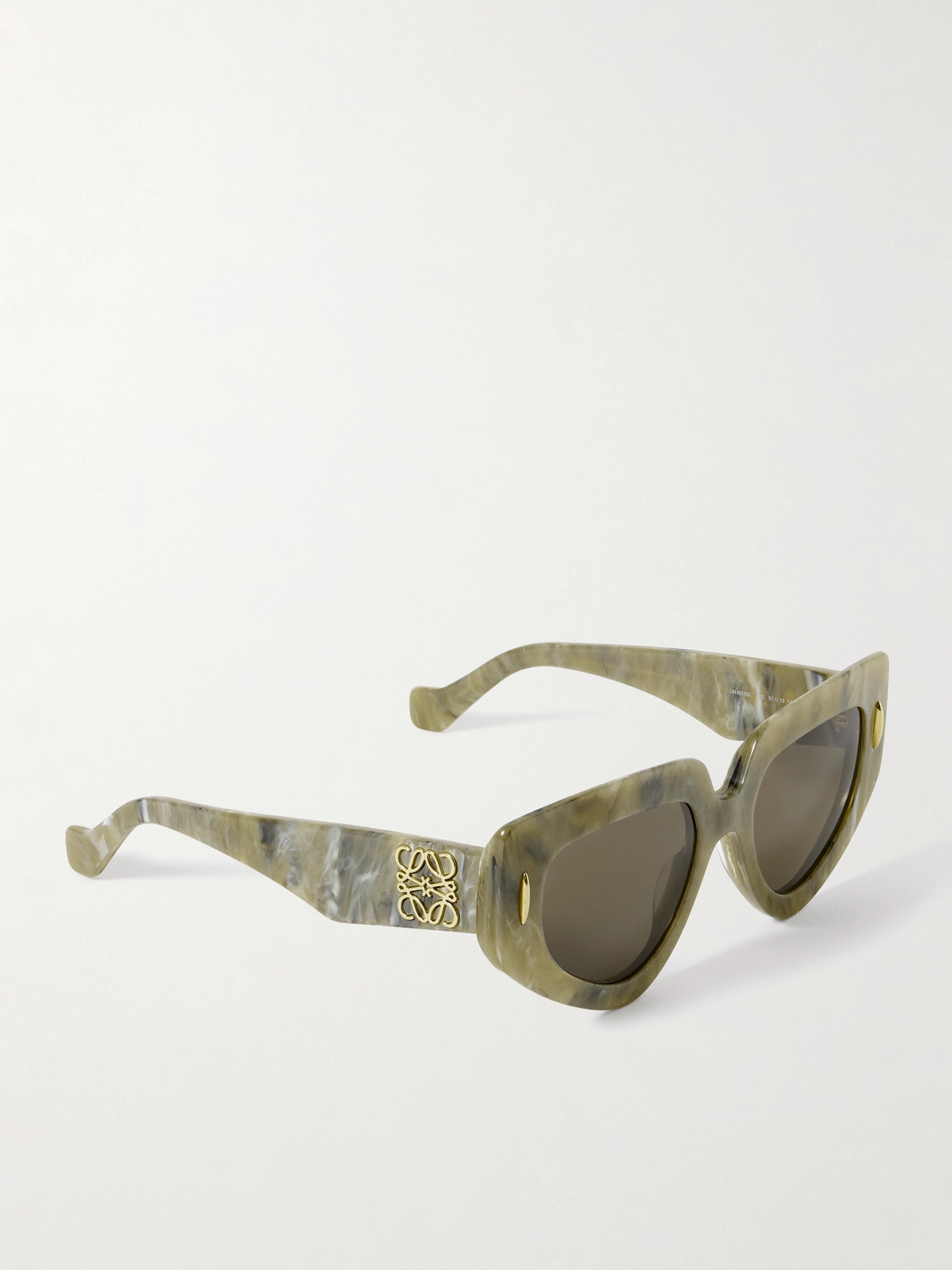Loewe Cat-eye Acetate Sunglasses In Green
