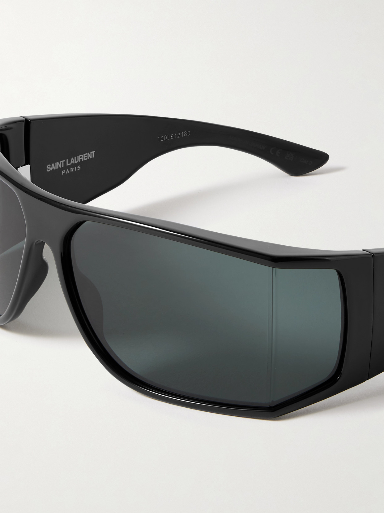 Saint Laurent Oversized D-frame Acetate Sunglasses In Black
