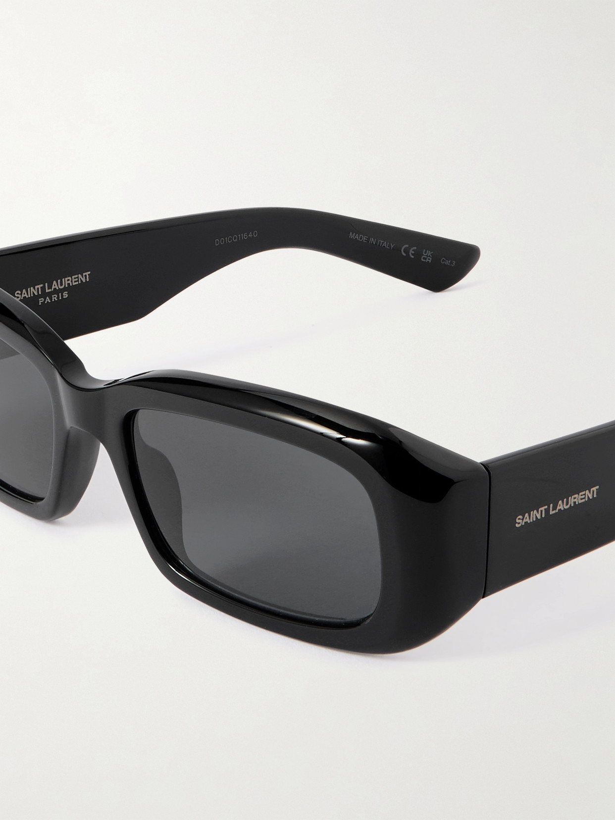 Saint Laurent Rectangle-frame Acetate Sunglasses