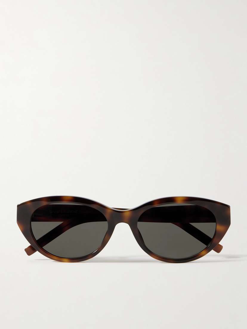 Saint Laurent Eyewear Cat-eye Tortoiseshell Acetate Sunglasses