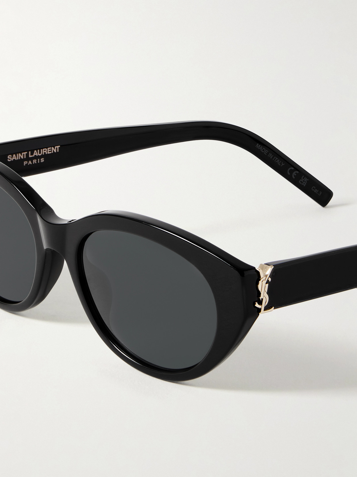 Saint Laurent Cat-eye Acetate Sunglasses In Black