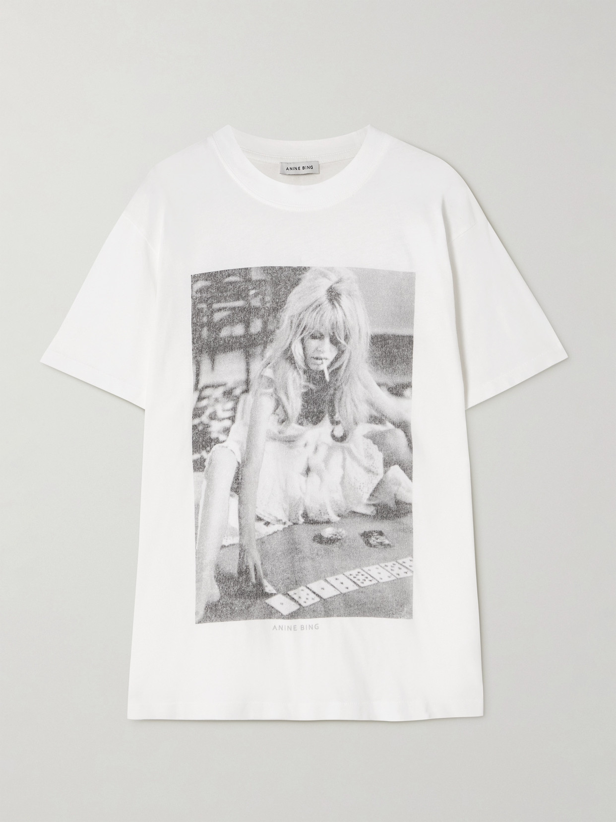 Anine Bing X Douglas Kirkland X Brigitte Bardot Lilli Graphic T-shirt In White