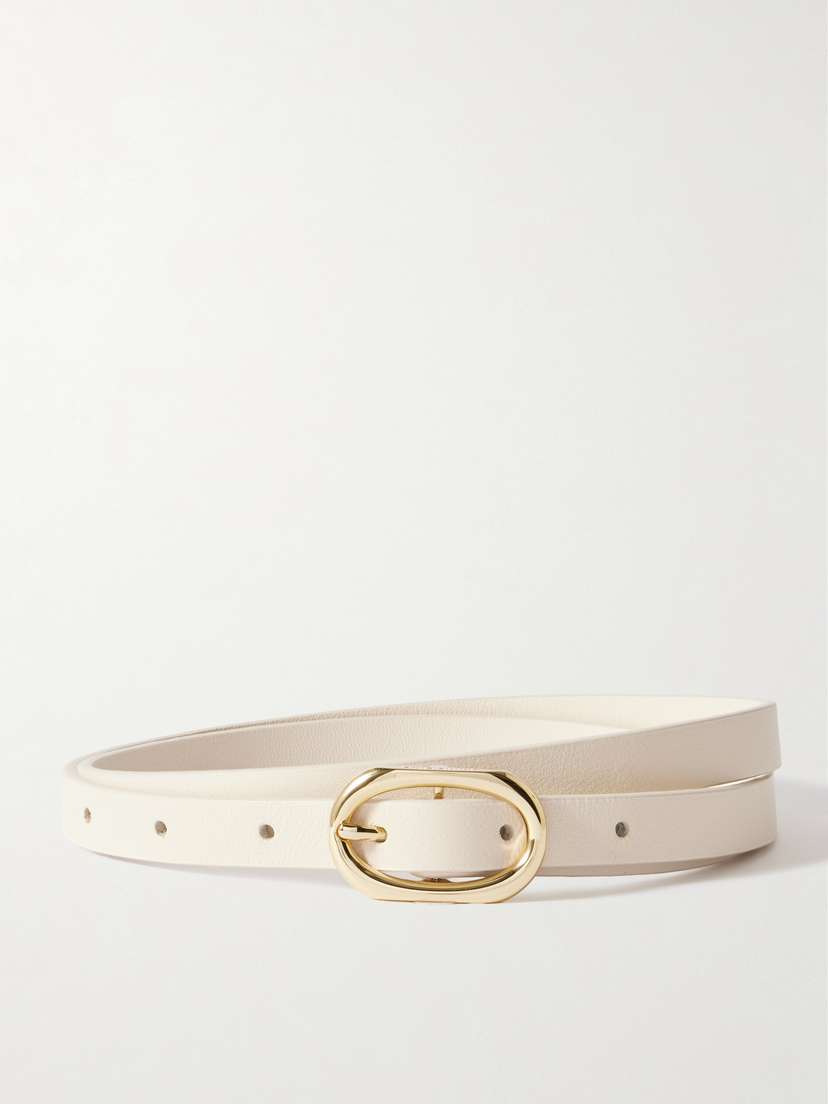 Anine Bing Mini Signature Link Leather Belt