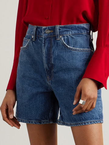 ANINE BING Kat organic denim shorts